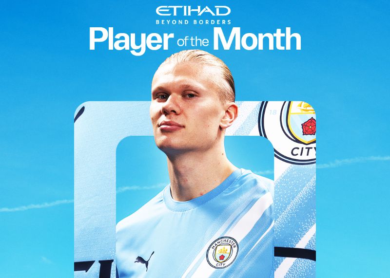 6 Tore in 5 Spielen! Offizieller Vertreter von Manchester City: Haaland wurde im Oktober zum Spieler des Monats gewählt