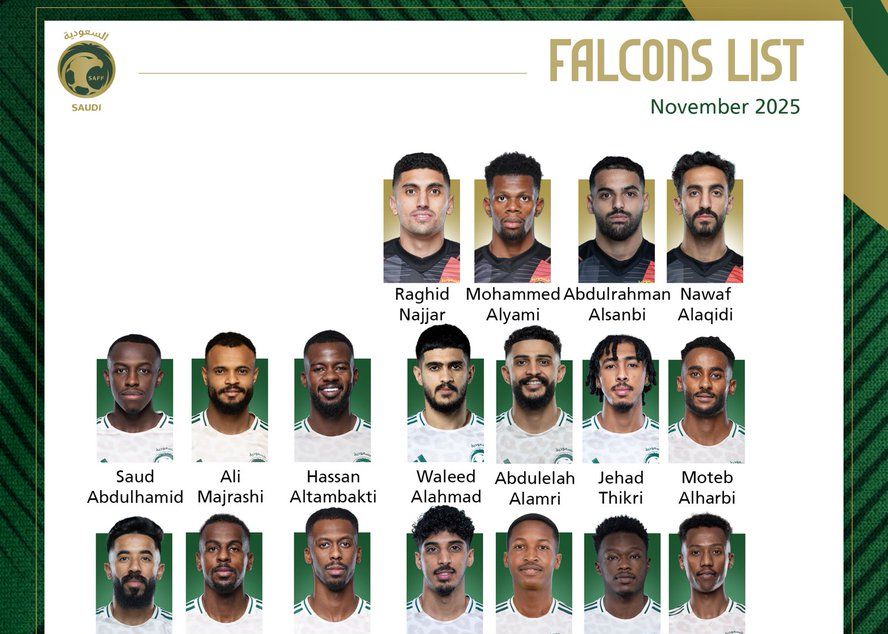 Saudi-Arabien gibt den Kader der Nationalmannschaft für November bekannt: angeführt von Dossari; wird gegen zwei afrikanische Teams spielen